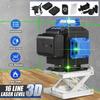 6000mAh 16 Lines 4D Green Laser Level Tripod Green 360° Horizontal + Vertical Cross Lines With Auto Self-Leveling Indoors and Outdoors