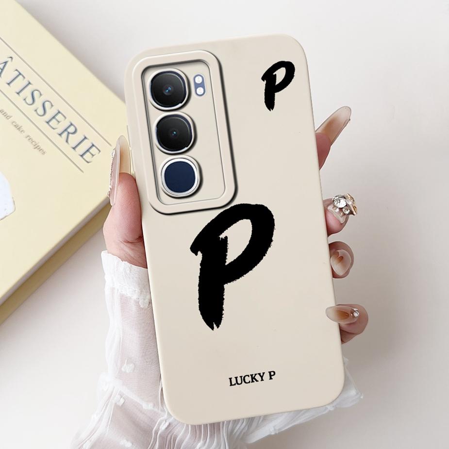 Für Vivo Y19s 4G Hülle V2419 Luxuriöse Glücksbuchstaben Cover Stoßfeste Weiche TPU Handyhülle Für Vivo Y19s Y 19 s VivoY19s Fundas Coque