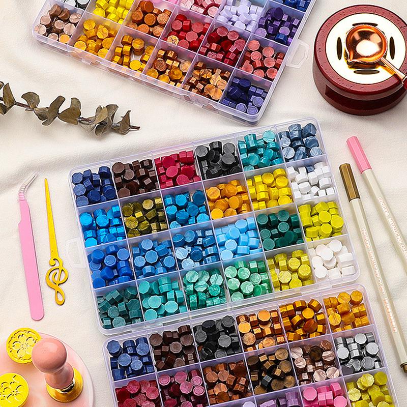 Wax Seal Stamp Set Kit Sealing Wax Storage Box Seal Furnace Craft Supplies For Wedding Wax Seal Sealing Wax Stamp Making Tools