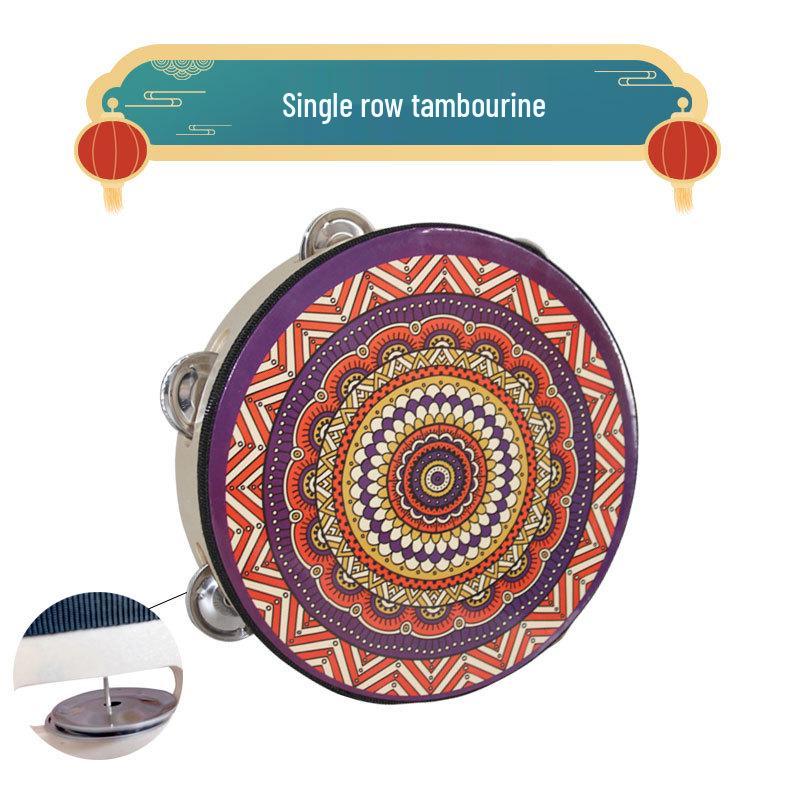 Dunhuang Xinjiang Uyghur Flying Ribbons Handheld Drum for Hanfu Dance and Photography