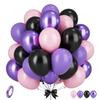 12inch-35pcs Purple Green Pink Latex Balloon Set with Confetti Suitable for Weddings Birthdays Popular Parties Bridal Showers