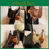 Elegant Coffee Pu Shoulder Bag For Women Trendy Medium Size Bucket Style Handbag