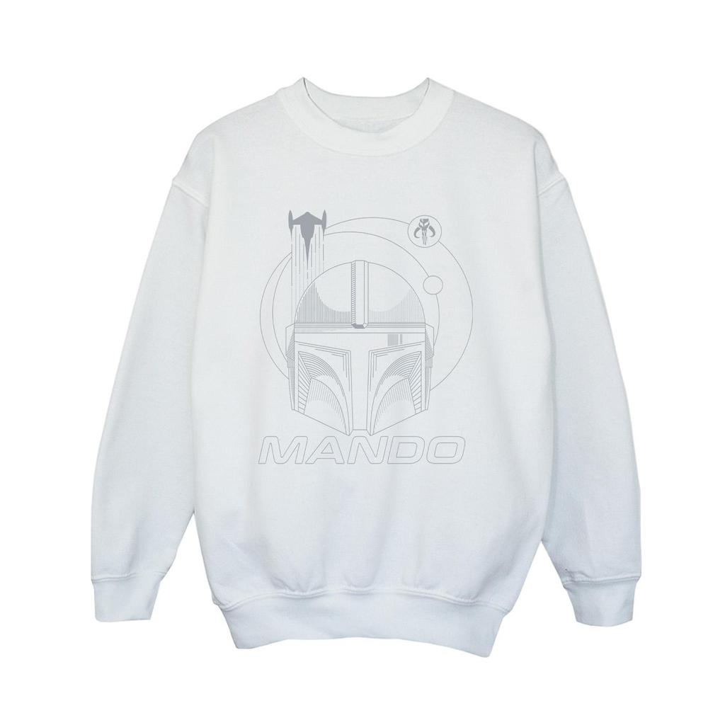 Star Wars Boys The Mandalorian Rings Helmet Sweatshirt