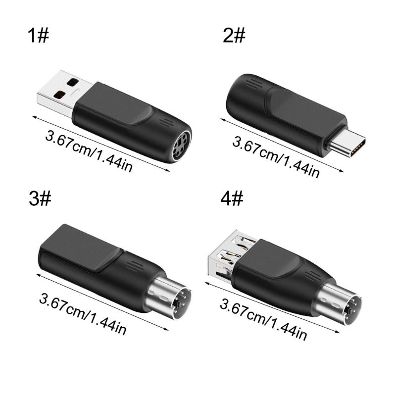 Type C USB To for 2 Adapter Converter Wide Compatibility for Connecting Computer Hosts Featuring Quick Installation