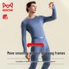 Mao Ren Men's Thin Seamless Modal Antibacterial Thermal Underwear Set