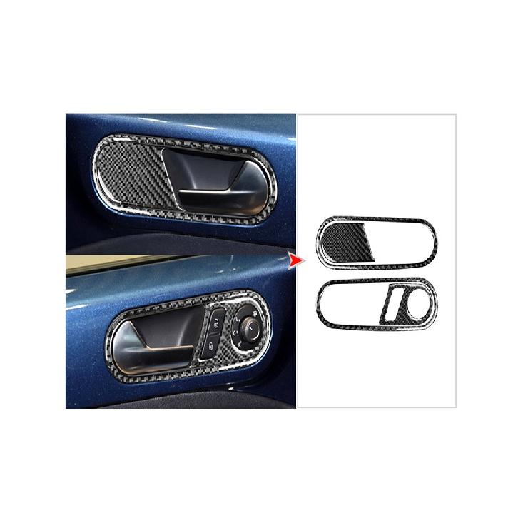 Autozubehör Innenausstattung Kohlefaser Getriebe Panel Hebeplatte Warten Schwarze Aufkleber Dekorative Für Volkswagen VW Käfer