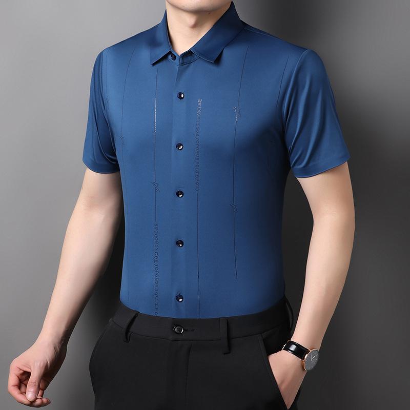Casual Comfortable Fashion Shirt Men's Short Sleeve Slim Fit Summer