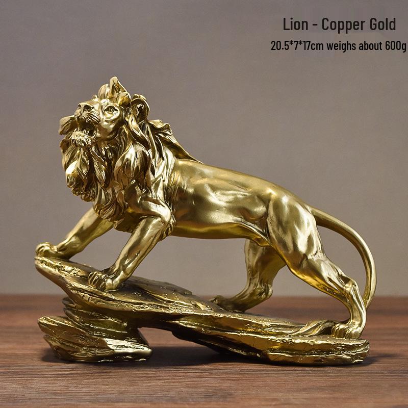 

Lion Resin Ornament for TV Cabinet and Office Decor