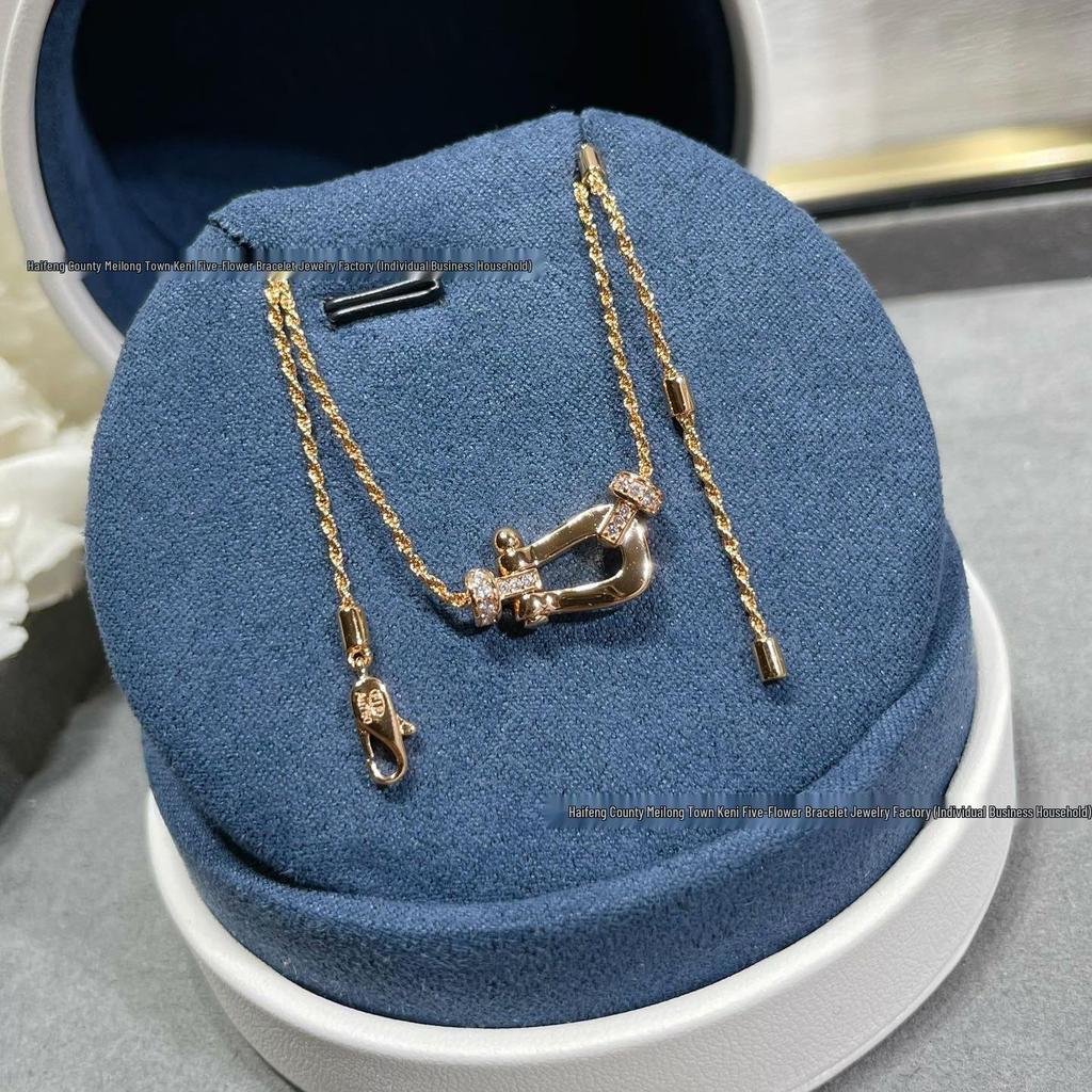 Fred Horseshoe & Figure Eight Diamond Pendant Necklace for Couples