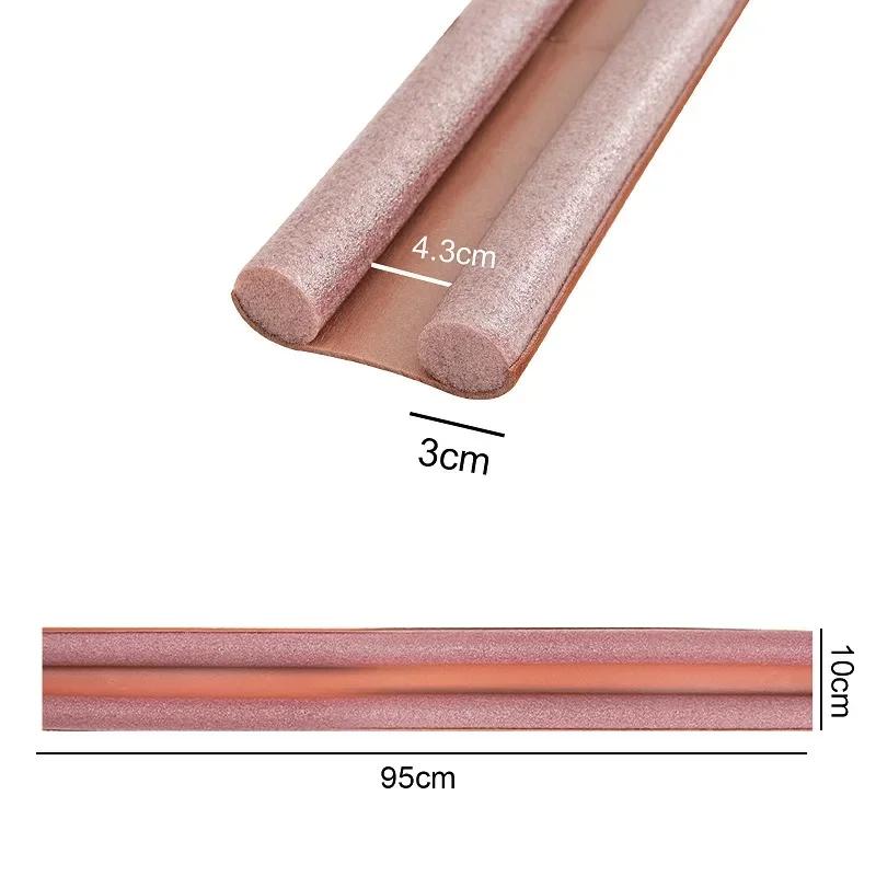 

1PC Flexible Under Door Draft Stopper Door Bottom Seal Strip Weather Strip Thicker Anti-Cold Gap Blocker Sealing Weather Strip коричневий