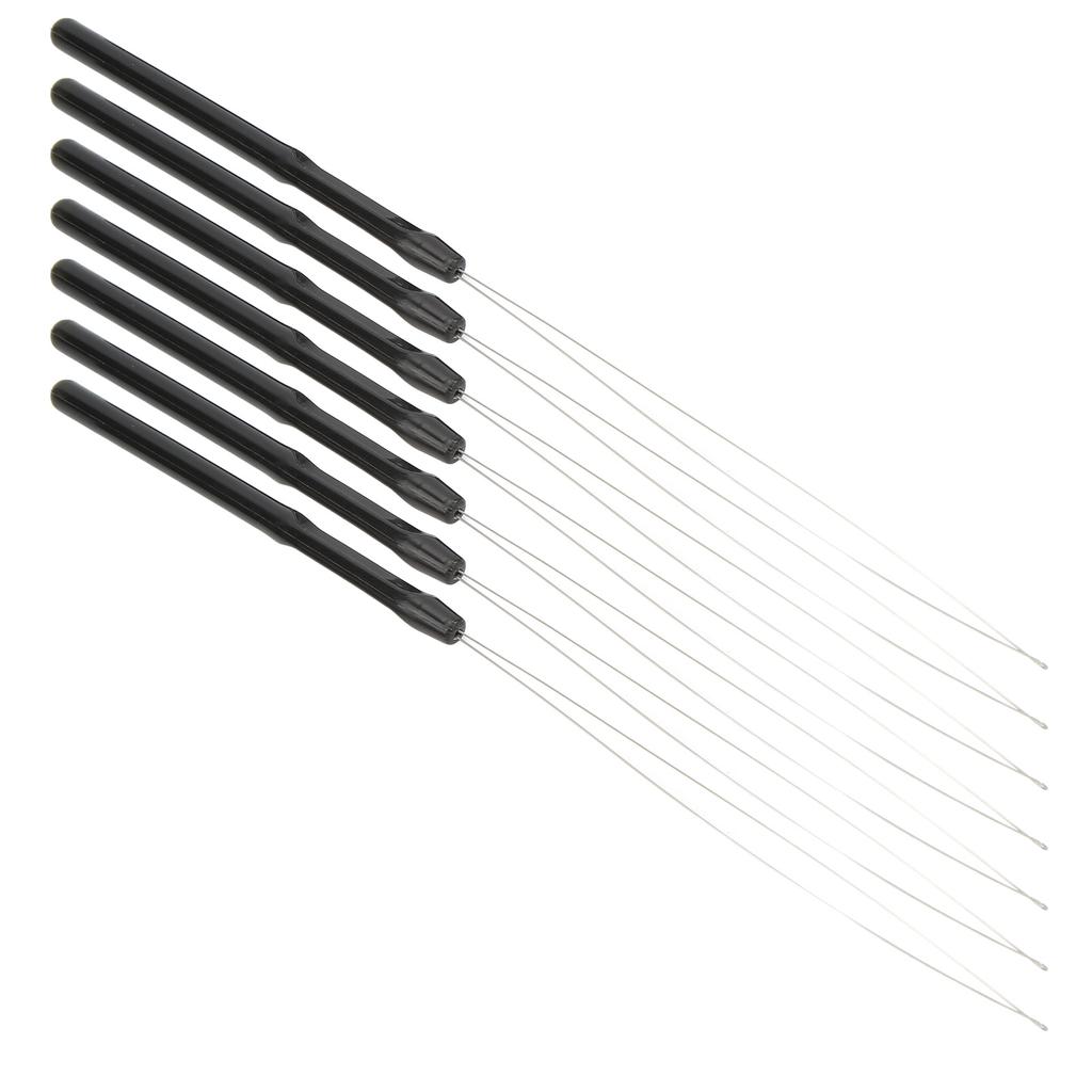 7Pcs Hair Extension Loop Needle Threader Light Weight Handy To Use Plastic Hair Extension Tools for