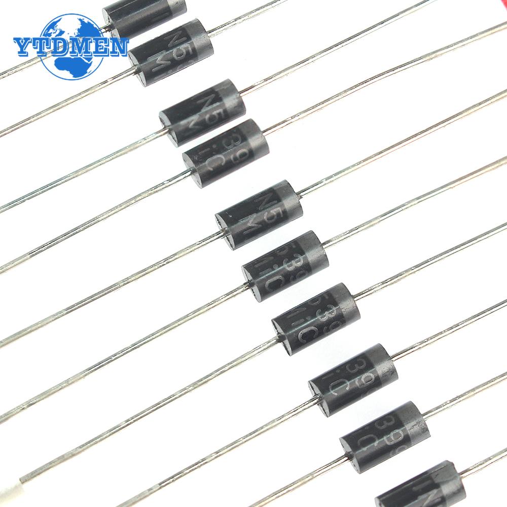 Fast Switching Schottky Diode Kit 1N4148 1N4007 1N5408 1N5819 1N5399 1N5822 FR107 FR207 8values=100pcs, Rectifier Diodes Set