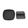 Rectangular 10.4L 5.2L Air Fryer Silicone Tray Set Square 8.5 Inch Non Stick Baking Mat Reusable Kitchen Bakeware Accessory