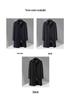 Men's Premium Double-Faced Wool Coat with Detachable Down Liner - Slim Business Windbreaker Jacket