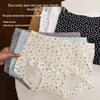 Women's Antibacterial Cotton Boxer Briefs - Mid-Waist Floral Shorts