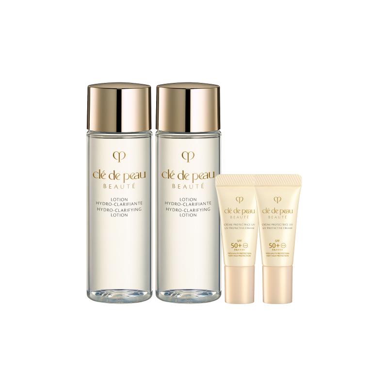 CPB Skin Key Age-Resistant Skin Care Set Soothing Moisturizing Repair [Hot sale] Age-defying sunscreen*2 Essence water (refreshing)*2