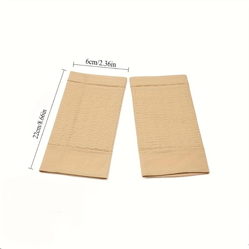 1 paio di Maniche a Compressione Elastiche da Donna, Maniche Modellanti, Dimagranti, Per la Perdita di Peso, Massaggiatore per Gomiti, Fasciatura per Braccia Protezione Solare