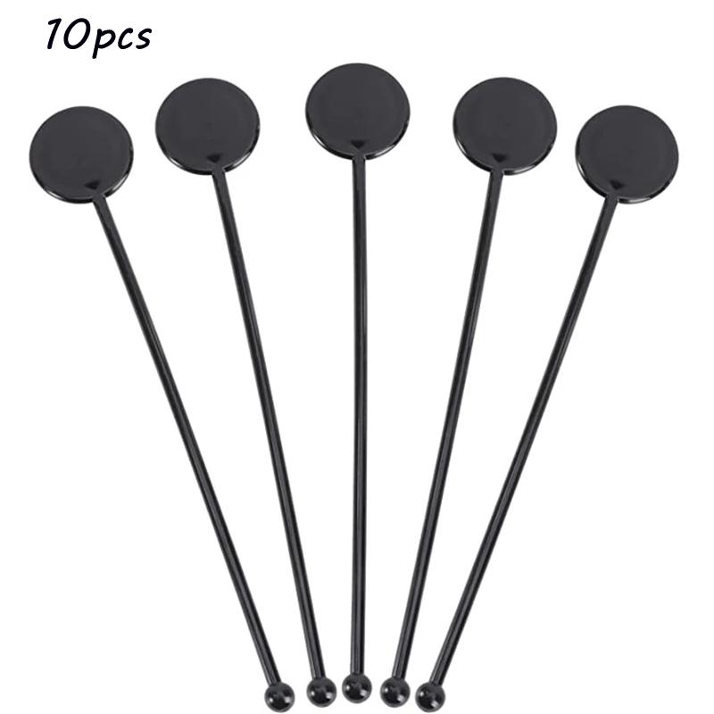 

Cocktail Stirring Stick Spiral Drink Stir Swizzle Sticks Bar Cocktail Drinks Mixing Rod (Black)