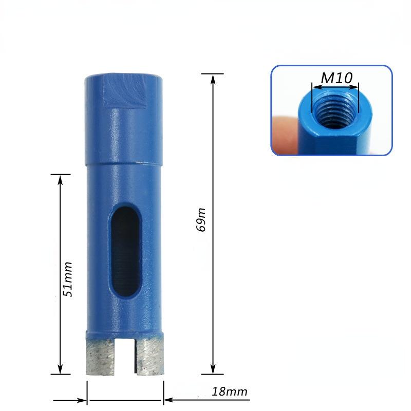 Diamond Hole Saw Drill Bit Set for Concrete Tiles Glassd Cutter Saw Blue Wall Drill Bit M10 Angle Grinder 6-75mm