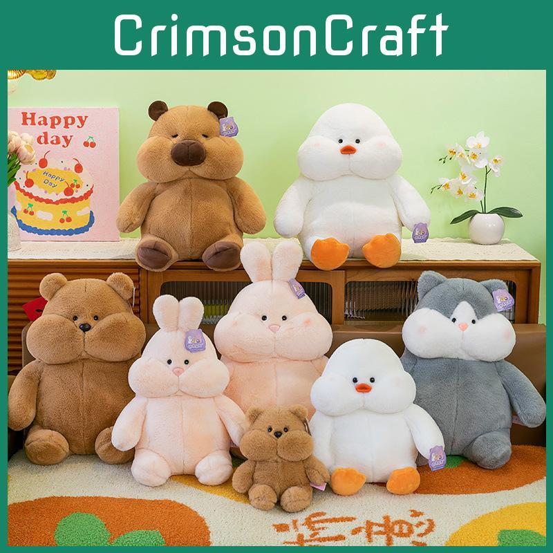 Husky Rabbit Capybara Duck Plush Toy Cartoon Animal Stuffed Doll Kids Gifts