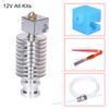 3D Printer 12V   Hotend V5 J-head Hotend Bowden Extrude Kit with 0.4mm Nozzle Heater Wire Compatible with     Series 3D Printer Chiron