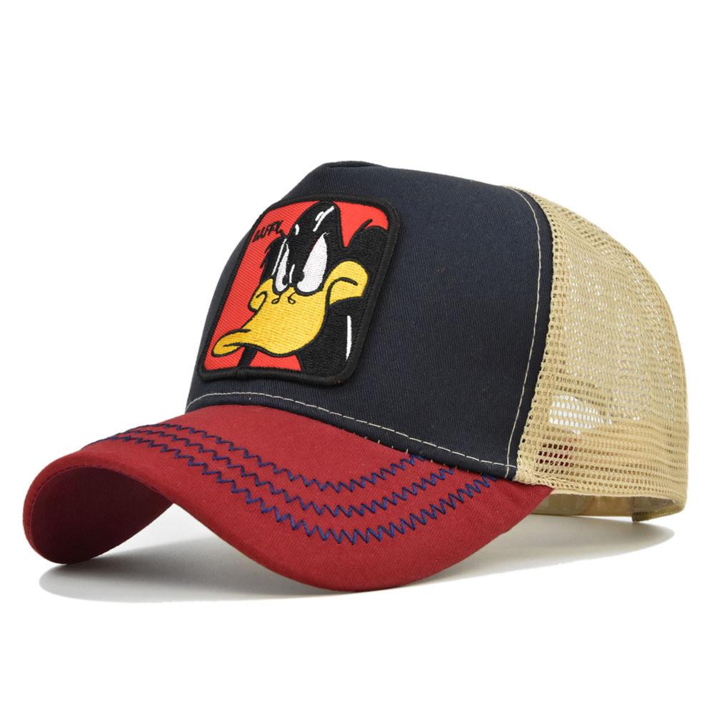 Berretto da Baseball Ricamato Daffy Cappello da Sole con Visiera a Becco d'Anatra Vintage Ingrosso