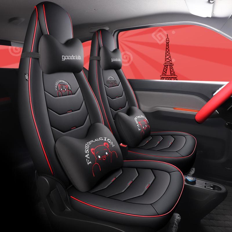 All-Season Leather Seat Cushion for Wuling MINI: Universal Fit for 5-Seater