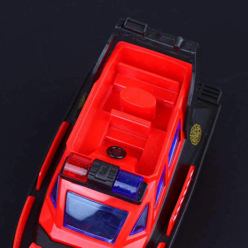 Inertia Toy Boat Police Fire Patrol Ship Model Friction Powered Toy For Kids Boys And Girls Birthday Gifts