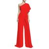 2022 European and American Leisure Sexy Sleeveless Sloping Shoulder Jumpsuit Casual One Shoulder Jumpsuit
