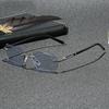 Rimless Blue Light Presbyopia Glasses Photochromic PC Lens Texture Presbyopia Glasses 0+100+150+200+250+300+350+400