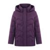 New Women's Down Jacket Short Winter Loose Middle-aged Grandmother White Duck Down Hooded Down Jacket