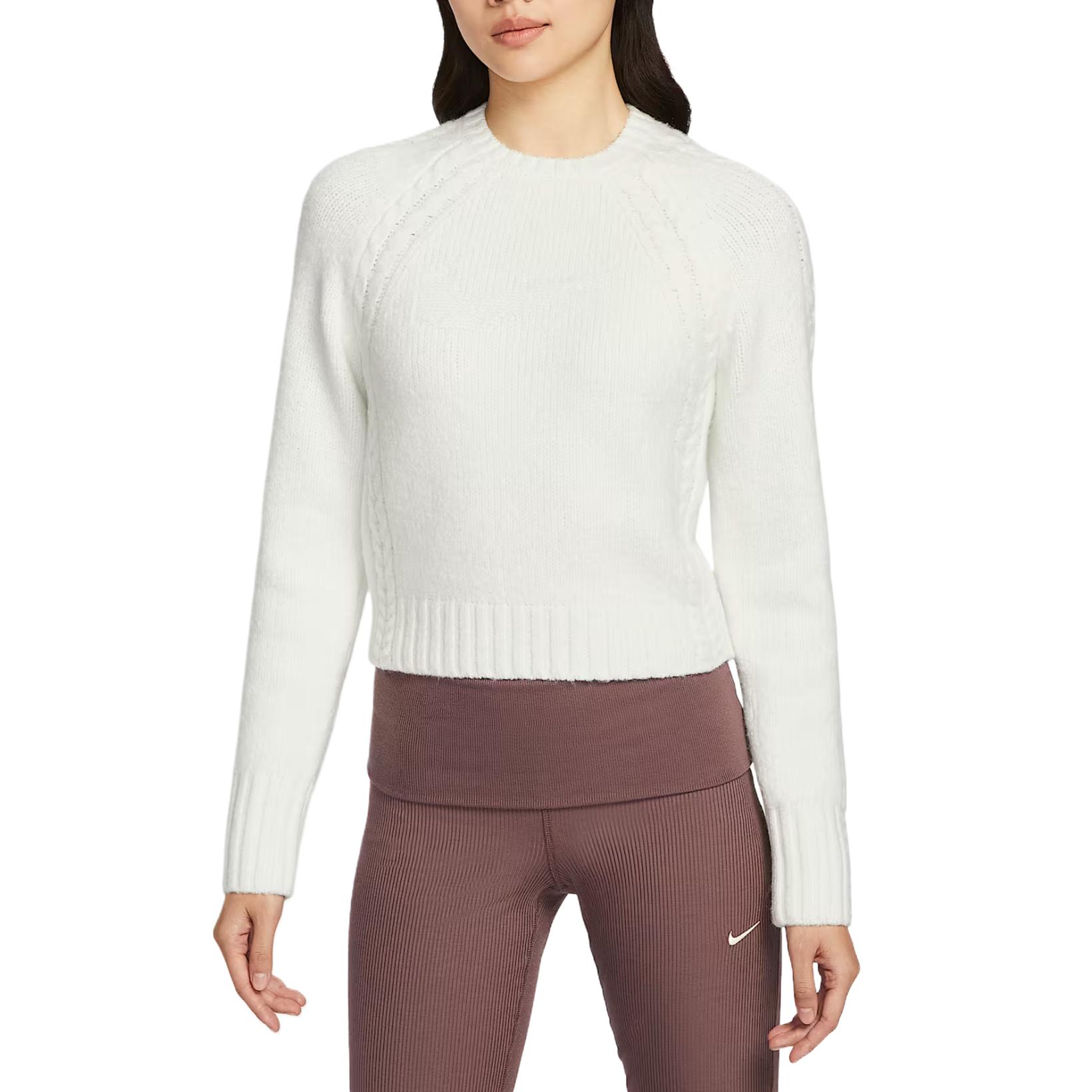 Nike Sportswear Sweaters Women s Canvas White/Black Crew Neck Moderate Other IF0247-133 L