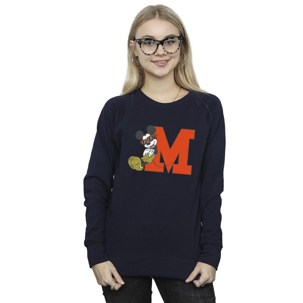 Disney Womens/Ladies Mickey Mouse Leopard Trousers Sweatshirt