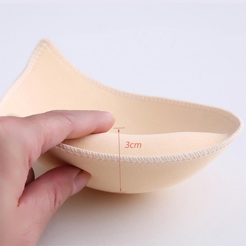 2-1Pair Spong Bra Pads Set Bikini Chest Cup Push Up Insert Foam Pads for Women Swimsuit Padding Removeable Enhancer Accessories