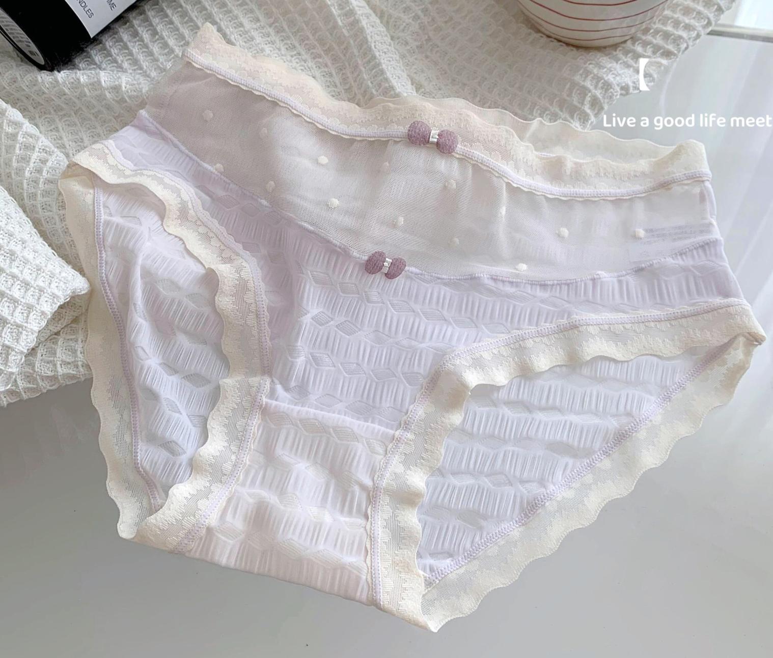 

Плиссированные трусики-пузыри, сетчатые трусики-треугольники для бедер M