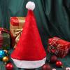 4/5 STÜCKE Weihnachtsmütze S/L Größe Verfügbar Rot Vliesstoff Weihnachtsmann Weihnachts-Hut für Mann Frau Festival Dekorationszubehör ZYF