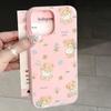 Sweet Flower Bear Phone Case For Samsung S25 S24 S23 S22 S21 Ultra Plus S25 S24 FE A56 A36 A26 A55 A35 A16 A15 A07 Soft Cover