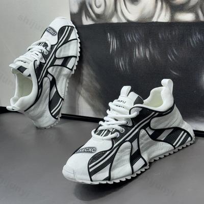 Klobige Herren Freizeitsneaker Herbst Designer Sportschuhe Mode Höhenvergrößernde Plateau Rutschfeste Outdoor-Sneaker Zapatillas