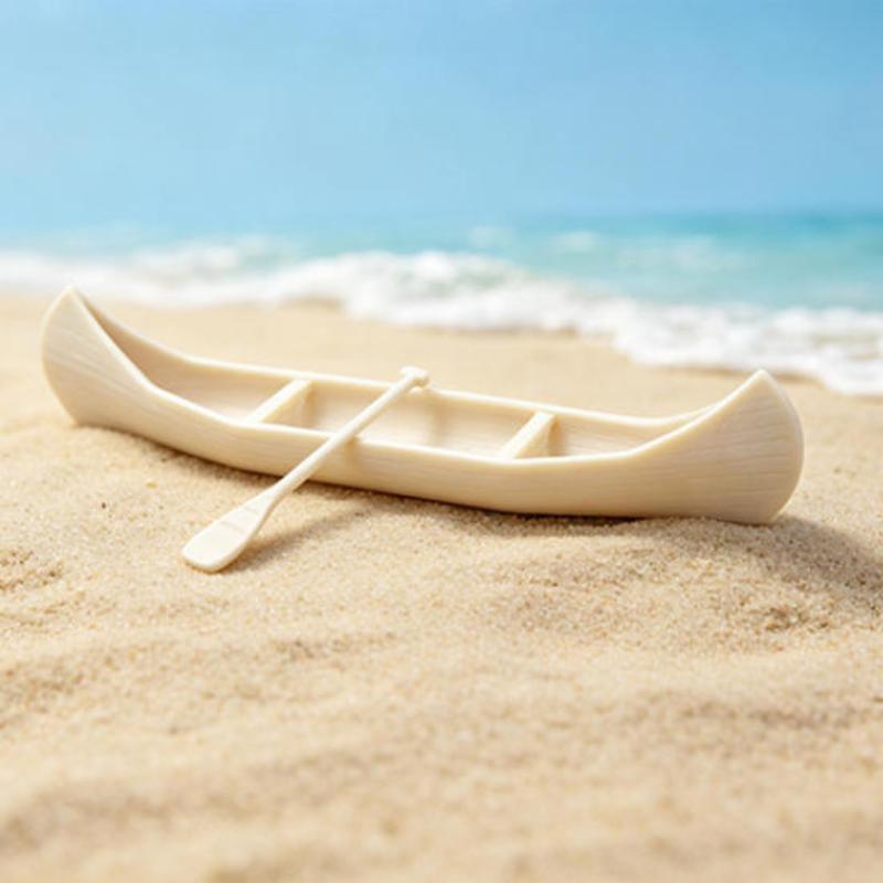 Miniature Sailing Boat 1 Set Canoe Ornament Perfect for Elegant Dollhouse Decor Display