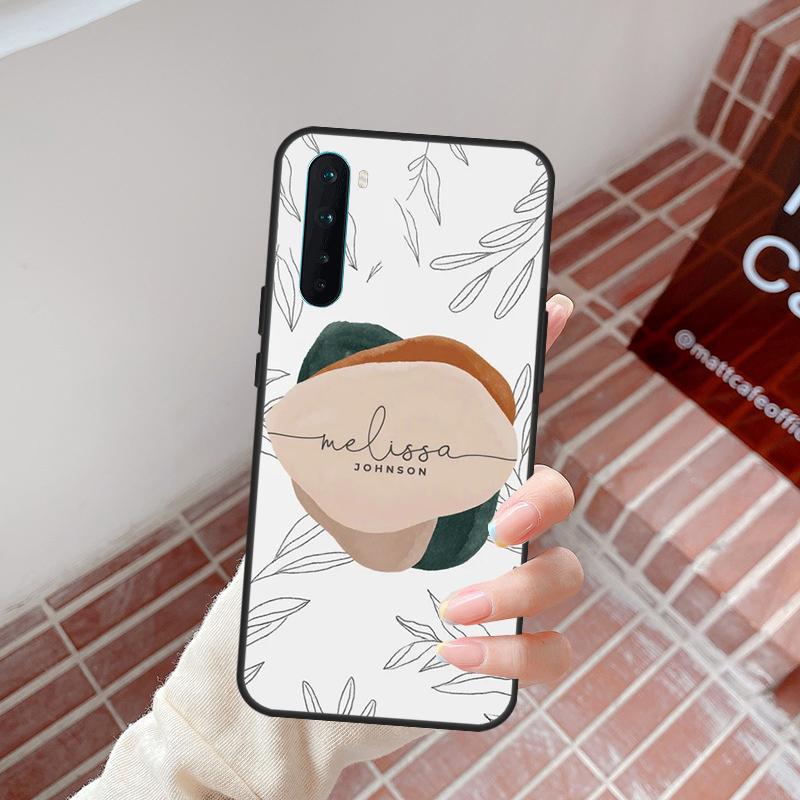 

Custom Aesthetic Nature Monogram Name Case For OnePlus 10 Pro 9 Pro 8T 10T Ace 9R 9RT OnePlus Nord 2 2T CE 2 Lite N10 N20 Cover OnePlus Nord 2