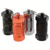 1PC Waterproof Sealed Aluminum Alloy Can Pill Medicine Storage Bottle Keychain Outdoor Emergency Medicine Storage Bottle