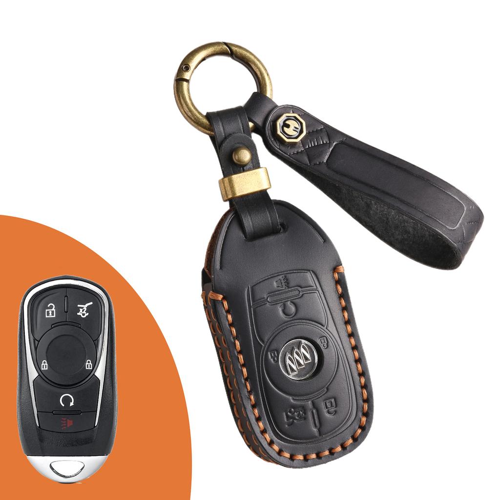 Coprichiave retrò in pelle per Buick GL8 Regal LaCrosse Envision borsa per chiave auto retrò fatta a mano