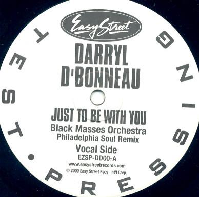 

12inch Record DARRYL D BONNEAU - Just To Be With You EZSPDD0 Easy Street Rec 2000 US Dance & Electronica Used