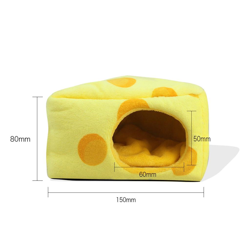 Soft And Comfortable Cheese Pet Bed Small Hamster Pet Room