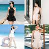 Classic Womens Onepiece Swimsuit With Polyester Fabric For Water Sports And Pool Use