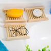 10Pcs Natural Wood Soap Dishes Portable Soap Tray Storage Holder for Bath Shower