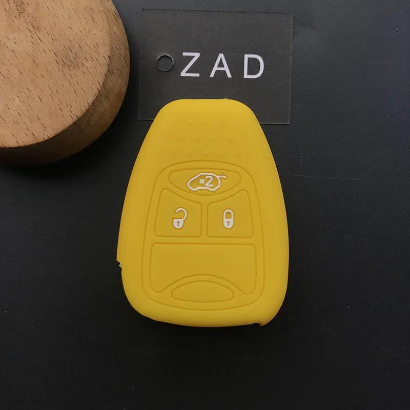 ZAD silicone rubber car key cover case set protector shell holder for JEEP wrangler   grand cherokee compass patriot car styling