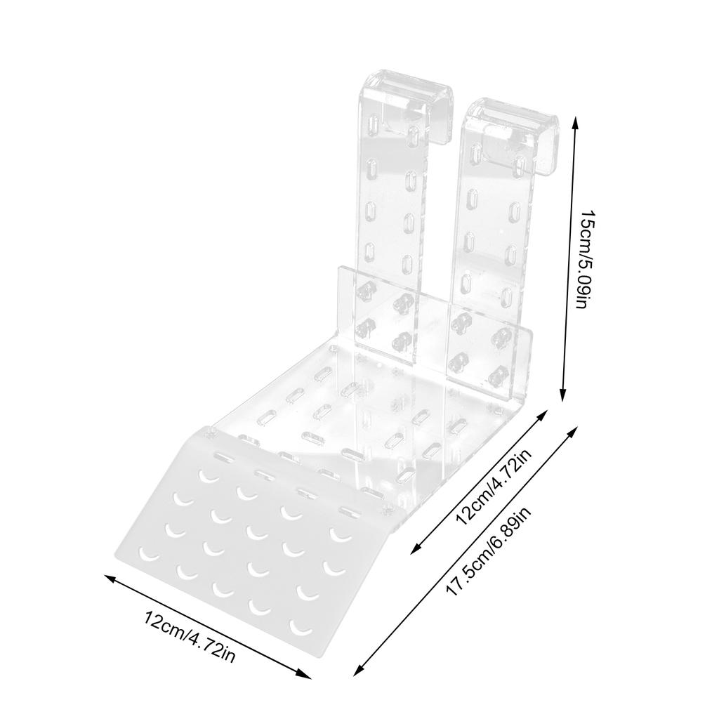 Turtle Basking Platform Large Size Acrylic Transparent Tortoise Resting Terrace for Aquarium Fish Tank Accessories