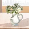 Flower Vase Multipurpose Decorative Vase Milk Jug Vase Floral Arrangement for Home Cafe Living Room Dining Table Bookshelf
