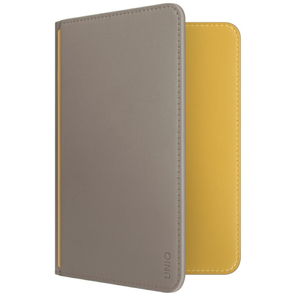 Porte-Passeport Uniq Belmont Blocage RFID Gris-Jaune